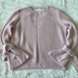 Miss Selfridge Tie Sleeve Sweater